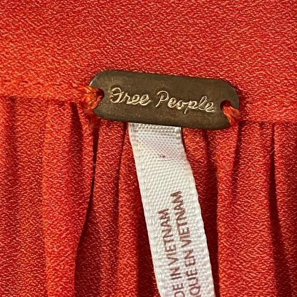 Free People Vintage Blouse with Bow Neckline *Like New*. Size S - Picture 3 of 8